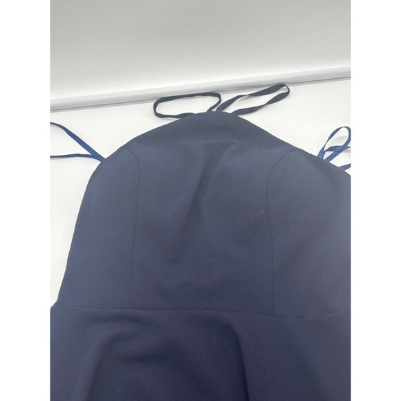 Sequin Hearts Juniors' Sequined Lace-Back Scuba Dress, Navy, Sz 1 - Picture 8 of 12